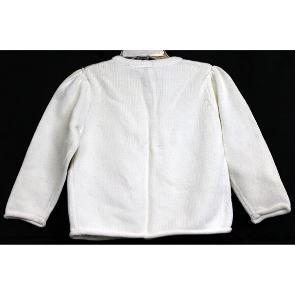 2008 Gymboree Tennis Match Cardigan Sweater sz 2T NWT Girls White Flower Knit - Picture 5 of 7